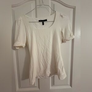 White House Black Market Ivory Blouse